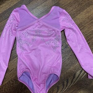 Cat & Jack Pink Twist-Back Leotard